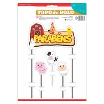 Topo De Bolo Topper Para Bolo Infantil Topo para Bolo Fazendinha