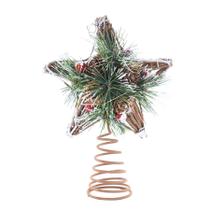 Topo Estrela Para Árvore de Natal Pinhas - 1 unidade - Cromus - Rizzo
