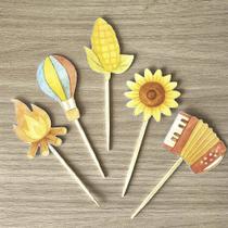 Topo para Docinhos Festa Junina - Kit com 10 Unidades