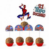 Topo Tags Spider Aranha Docinhos Festa Infantil