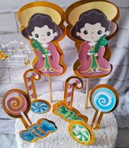 Topo/Topper de bolo Orixás, Cosme e Damião 3D