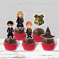 Topo Topper Tag Docinhos Harry Potter Jovem - 50 Uni
