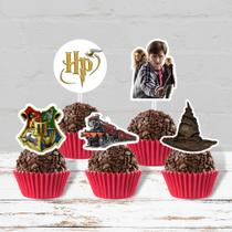 Topo Topper Tag Docinhos Harry Potter Kids - 50 Uni - Oficina do Papel Criativo