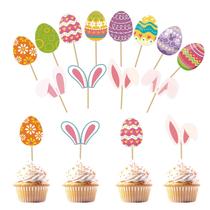 Topos para Cupcake Neyeidru 36 peças Ovos de Páscoa e Orelhas de Coelho Topos para Cupcake Neyeidru 36 peças Ovos de Páscoa e Orelhas de Coelho
