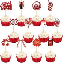 Topos para Cupcake Novabright 48 Peças She's Ready to Pop Vermelho Topos para Cupcake Novabright 48 Peças She's Ready to Pop Vermelho