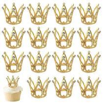 Topos para Cupcake YCTHUNFISH 8 peças em liga dourada 4 x 5 cm