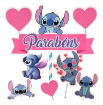 Topper Bolo Stitch Topo De Bolo Persongens Temas Diversos