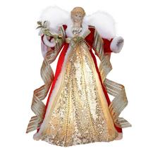 Topper de árvore de anjo de Natal Valery Madelyn 40 cm com luz