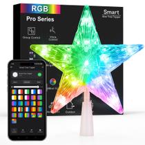 Topper de árvore de Natal Brizled WiFi RGB LED Smart 7,5 cm