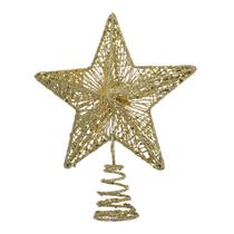 Topper de Árvore de Natal KESYOO - Estrela Dourada com Glitter