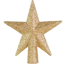 Topper de árvore de Natal Ornativity Glitter Star Gold 5cm