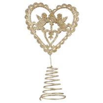 Topper de Árvore de Natal PRETYZOOM - Estrela Dourada com Glitter