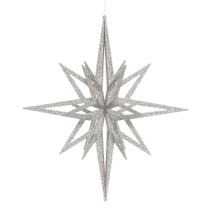 Topper de árvore de Natal Vickerman 24 cm Silver Iridescent Star
