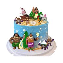 Topper De Bolo Da Princesa Moana 6PCS Suprimentos Para Festas Para Meninas Decoração De Aniversário