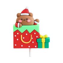 Topper de Bolo de Natal com Papai Noel - Decoração para Bolos e Cupcakes (2024/2025)