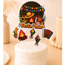Topper De Bolo Festa Junina Arraiá Topo De Bolo São João Aniversário Mesversário Scrapbook Pronta Entrega Envio Imediato Topper De Bolo Festa Junina Arraiá Topo De Bolo São João Aniversário Mesversário Scrapbook Pronta Entrega Envio Imediato