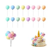 Topper De Bolo Mini Balão Colorido Arco-Íris 16 PCS Decorações Para Aniversário Chá De Bebê