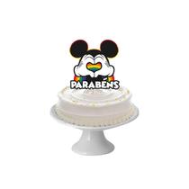 Topper De Bolo Topo Decoração Tema Disney Arco Iris