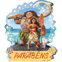 Topper De Bolo Topo Decoração Tema Moana