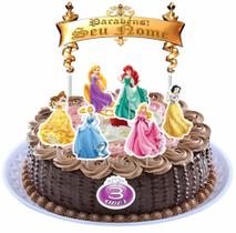 Topper de Bolo - Topo personalizado c/ nome e idade pronto pra usar