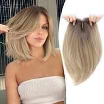 Topper de cabelo Ms Taj 30cm de cabelo sintético Ombre Loiro escuro Topper de cabelo Ms Taj 30cm de cabelo sintético Ombre Loiro escuro