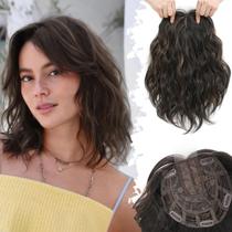 Topper de cabelo UDU Short Wavy 28cm para mulheres Synthetic Wiglet Topper de cabelo UDU Short Wavy 28cm para mulheres Synthetic Wiglet