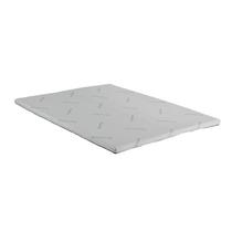 Topper de colchão Benzara Neko King Size 2 polegadas de espuma branca