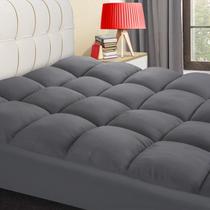 Topper de colchão COONP King Extra Thick Cooling Pillowtop cinza Topper de colchão COONP King Extra Thick Cooling Pillowtop cinza