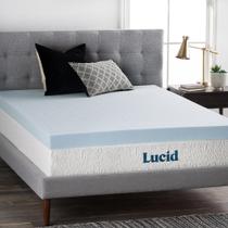 Topper de colchão LUCID Gel Memory Foam 10 cm Ultra Plush Queen