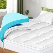 Topper de colchão VALUXE Dual Layer Memory Foam em tamanho real Topper de colchão VALUXE Dual Layer Memory Foam em tamanho real
