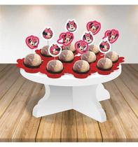 Topper Docinho Minnie Vermelha Para Festa de Aniversário Infantil - Piffer