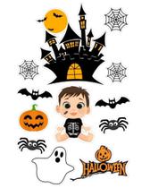 Topper Halloween Personalizado Deixe Seu Bolo Assustador e Divertido!