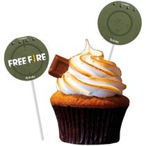 Topper P/ Doces Free Fire C/8 Festcolor