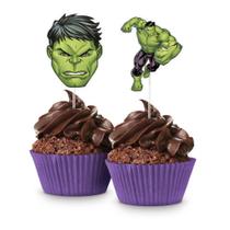 Topper P/ Doces Hulk C/8 Regina