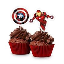 Topper P/ Doces Vingadores C/8 Regina