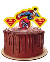 Topper para Bolo Festa Superman - 04 unidades - Festcolor - Rizzo Festas