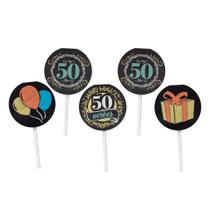 Topper para Docinho 50 Anos - 8 Unidades