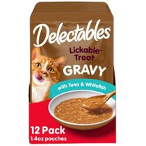 Topper Wet Cat Treat & Food Topper Hartz Delectables, 40 g, 12 unidades