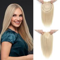 Toppers de cabelo Aimeolyn para mulheres, cabelo humano real de 40 cm Toppers de cabelo Aimeolyn para mulheres, cabelo humano real de 40 cm