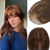 Toppers de cabelo EROADE para mulheres. Cabelo humano real, 165% de densidade Toppers de cabelo EROADE para mulheres. Cabelo humano real, 165% de densidade