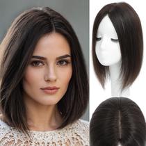 Toppers de cabelo para mulheres Real Human Hair 30 cm Upgrade Mono Base Toppers de cabelo para mulheres Real Human Hair 30 cm Upgrade Mono Base