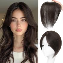 Toppers de cabelo Wirctp 100% cabelo humano com franja para mulheres