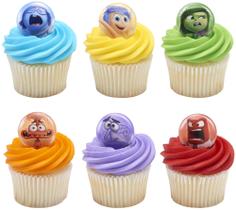 Toppers de cupcake DeCopac Disney e Pixar Inside Out 2 pacote com 24