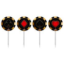 Toppers para Doces e Salgados - Cassino - 8 unidades - Junco - Rizzo