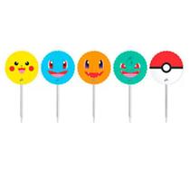 Toppers para Doces e Salgados - Pocket Monsters - 8 unidades - Junco - Rizzo