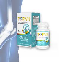 Topvit Suplemento de Cálcio + Vitamina D 60 Cápsulas