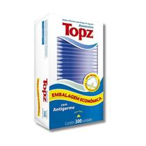 Topz 300 Unidades Hastes Flexíveis C/ Algodão Puro E Firme