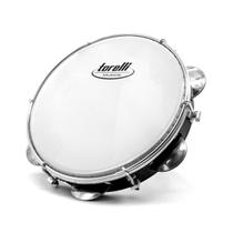 Torelli Pandeiro De 8'' Preto Abs pele Leitosa Tp809Pr