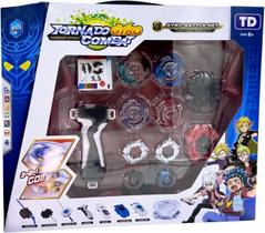 Tornado Gyro Combat - 4 Beyblades + Arena + Lançadores.