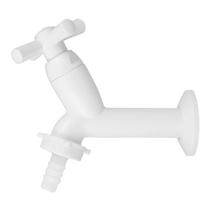 Torneira 10cm P/ Tanque C/ Bico Branca Tigre Cross